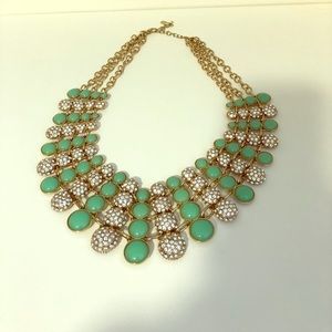BaubleBar Jewelry - BaubleBar Mint and Crystal Statement Necklace BaubleBar Jewelry - BaubleBar Mint and Crystal Statement Necklace